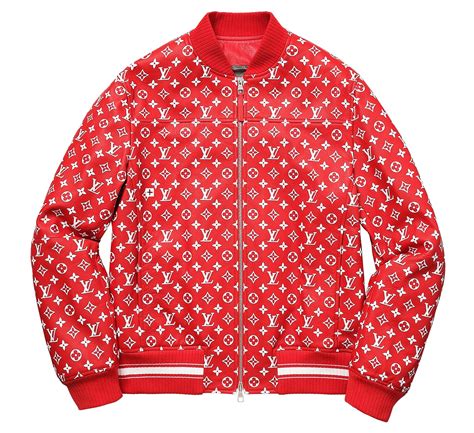 louis vuitton x supreme leather jacket monogram bomber|louis vuitton x supreme font.